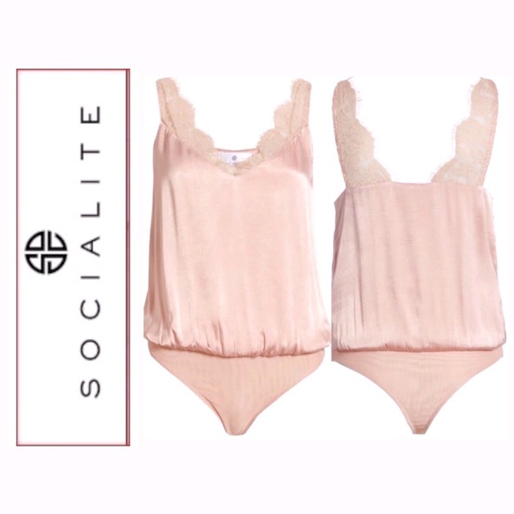 Socialite Tops - 🎁 2/$10 HP! Socialite Pink Bodysuit